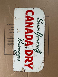 Canada Dry Display Sign.