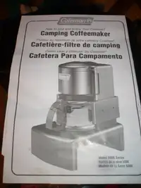 Cafetière de camping Coleman avec panier-filtre amovible