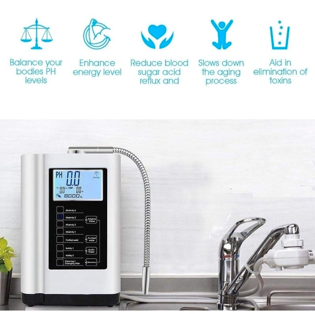 Loniseur d'eau alcaline, pH 3,5-10,5, système de filtration  dans Santé et besoins spéciaux  à Laval/Rive Nord - Image 4