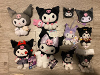 Authentic kuromi Sanrio plush toys collection new with tags 