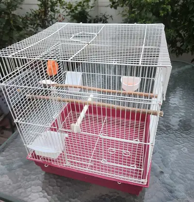 Nice Bird cages for sale the red cages height 18" ( 46 cm )width 15 " (38cm ) and deep 13" (34 cm )....