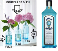 BLUE BOTTLES - SIZES AVAILABLE: 1.75L + 1.14L + 750 ml