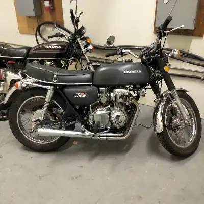 Nice Honda CB350 survivor! All original aside from the 4 exhausts are now gone and its been repainte...