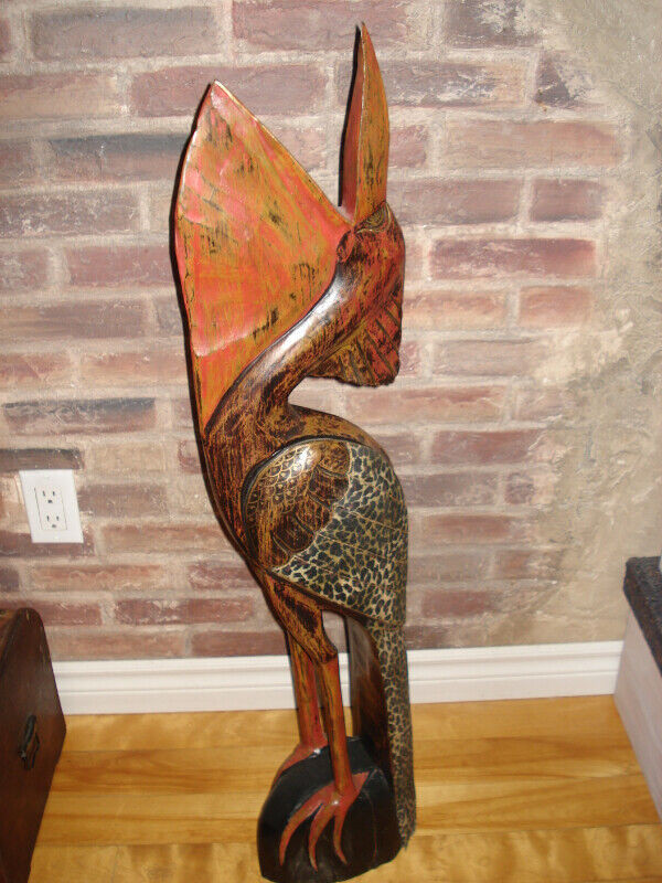 Pélican de bois et Chien sculpté. dans Art et objets de collection  à Granby - Image 4