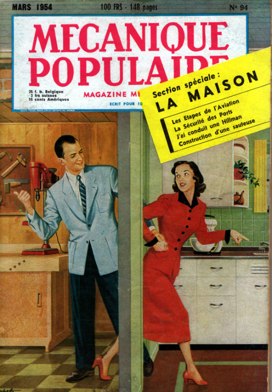 MECANIQUE POPULAIRE N. 94 / 1954 / EXCELLENT ÉTAT TAXE INCLUSE dans Magazines  à Laval/Rive Nord