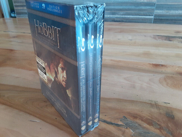 Trilogie HOBBIT version longue BLURAY neuve dans CD, DVD et Blu-ray  à Ouest de l’Île - Image 2