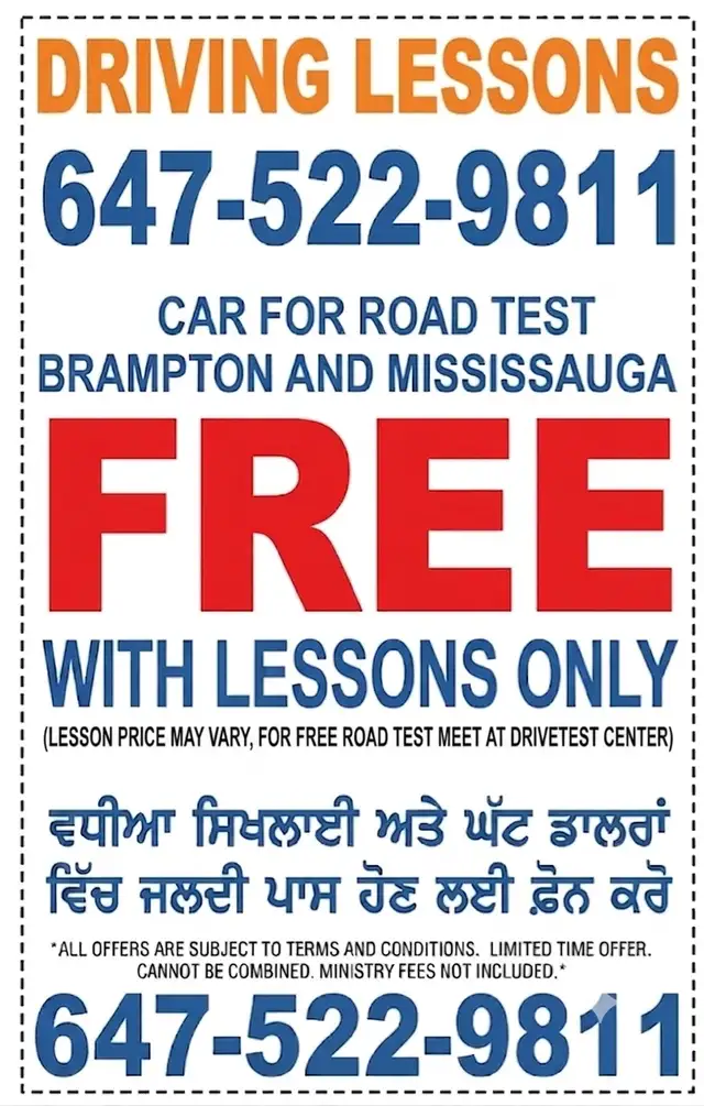 CAR FOR ROAD TEST FREE WITH LESSONS 522608133151150083