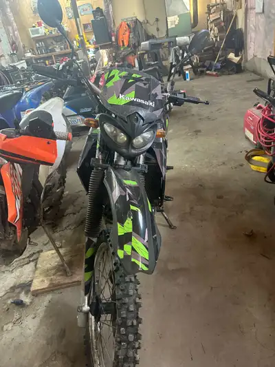 Klr 650 needs brake pads for safety and a few little things runs mint great bike not perfect but lot...