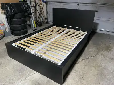IKEA Full Size Double Malm Ottoman Pull Up Storage Lift Bed, View more