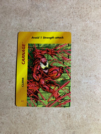 Marvel Carnage card