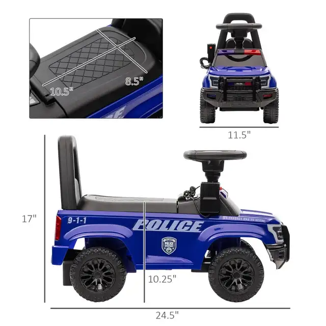 Kids Ride On Sliding Car with Hidden Under Seat Storage, Ride On in Toys in Markham / York Region - Image 4