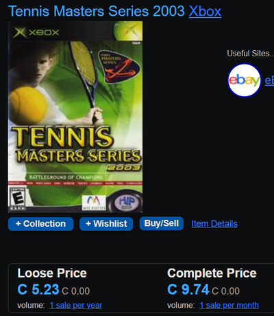 Xbox, Tennis Masters Series 2003, I have hundreds of video games, View more