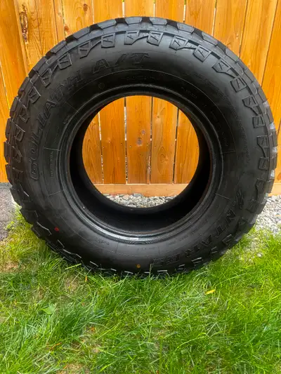 Offering a set of 4 Anteres Goliath A/T tires These are take off tires only covering 50 km from the...