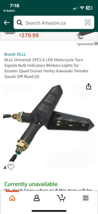 DLLL Universal 2PCS 6 LED Motorcycle Turn Signals Bulb Indicator
