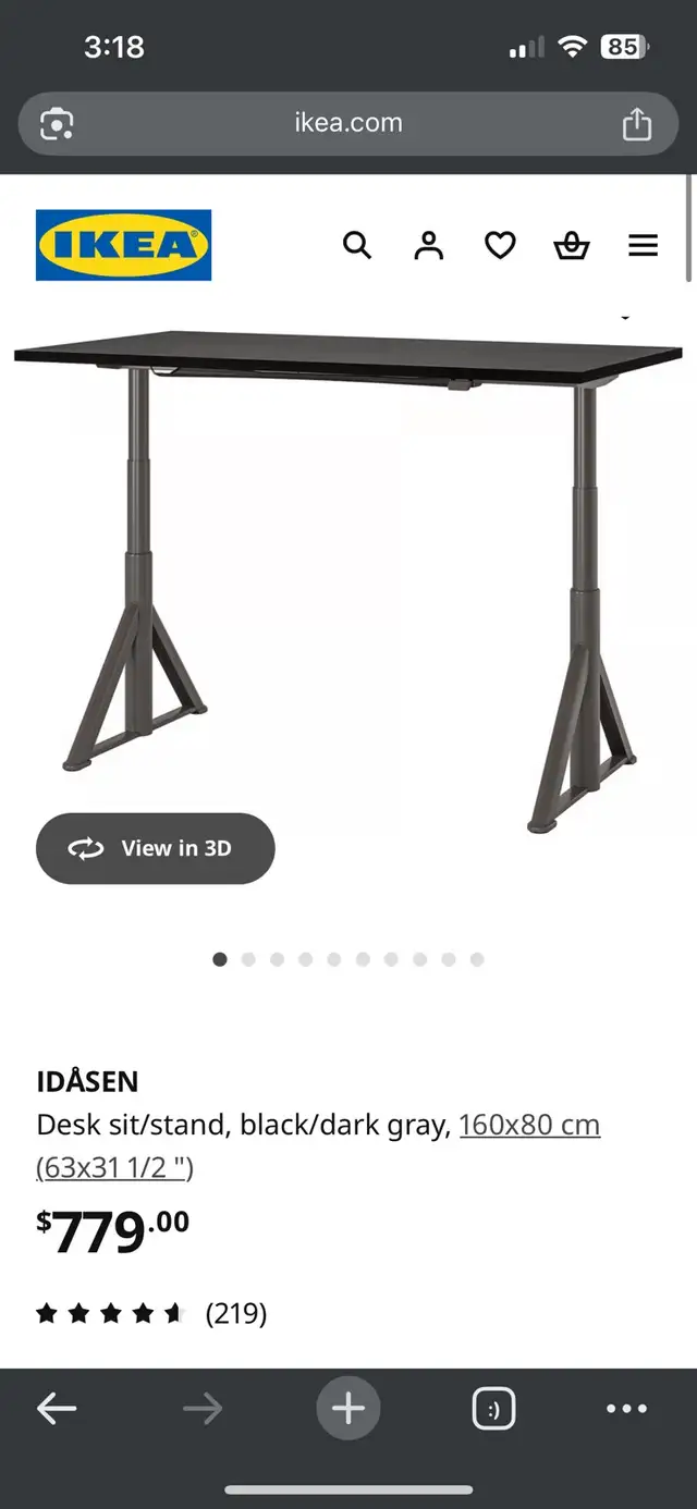 Ikea Idasen Sit/Stand Desk63005667811715124