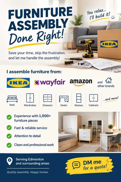 Furniture Assembly (Handyman), View more
