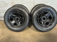 18 inch Firestone Winterforce tires on steel wheels (225/60R/18)