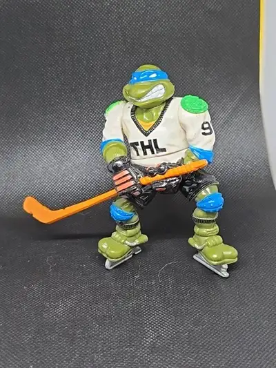 VTG 1991 TMNT Slap Shot Leonardo Action Fig Turtles Mutant Ninja, View more