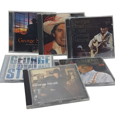 Lot of 6 Vintage George Strait CDs, View more