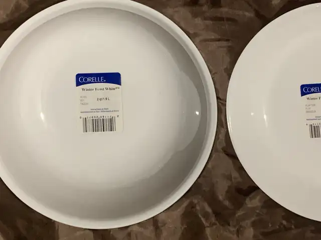 New, Corelle winter frost serving bowls n platter. in Kitchen & Dining Wares in Mississauga / Peel Region - Image 5