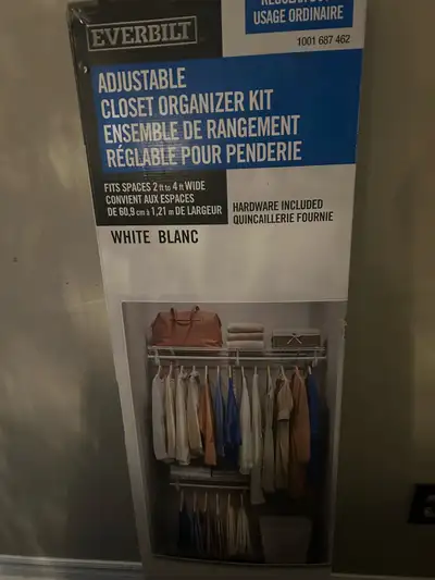 Everbilt Closet Organizer Kit- NEW, View more