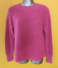 BANANA REPUBLIC - Mock Neck Pink Sweater, Size Small