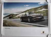 Porsche 911 Turbo Cabriolet 2008 Official Showroom Sales Poster