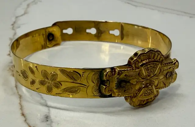 ANTIQUE BRACELETS 1850-1899 Victorian Rose & Yellow Gold Filled in Jewellery & Watches in Ottawa - Image 6