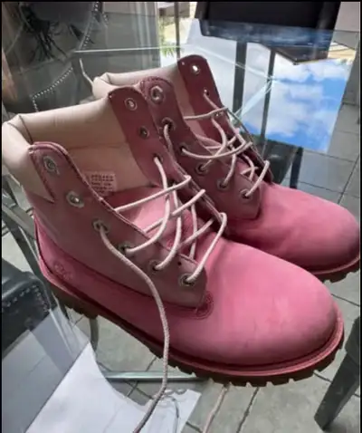 Size 5 Pink Timberland Boots, View more