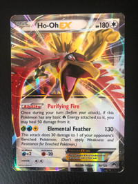 2016 Ho-Oh EX Elemental Feather Pokémon card