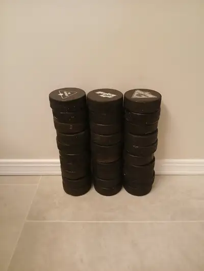 Hockey pucks.  $0.50 each, View more