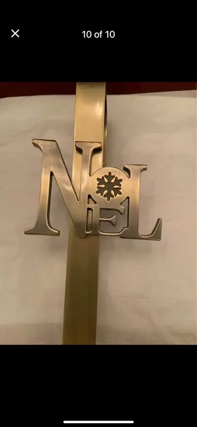 GOLD WREATH DOOR HANGER ! ‘ NOEL ‘ , View more