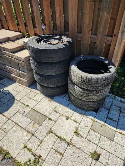 Free winter tires. Size is in the pictures. Call or text Ali 613-265-8490