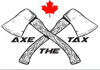 Axe the Tax window and bumper stickers, custom options available!