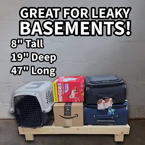 Storage Riser Platform - Keep your storage dry!