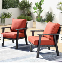 2 Outdoor Patio Furniture Armchairs - Brand New
