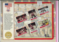 Hockey Collectible: 1991-92 Future Trends Team USA Promo sheet