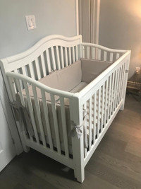 Baby crib and changing table