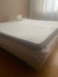 Mattress with its bed frame for sale. 
