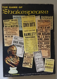 Vintage 1966 The Game of Shakespeare by Avalon Hill