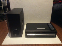 JVC XV TH D4 HOME THEATER DVD SYSTEM DVD RECEIVER AND SUBWOOFER