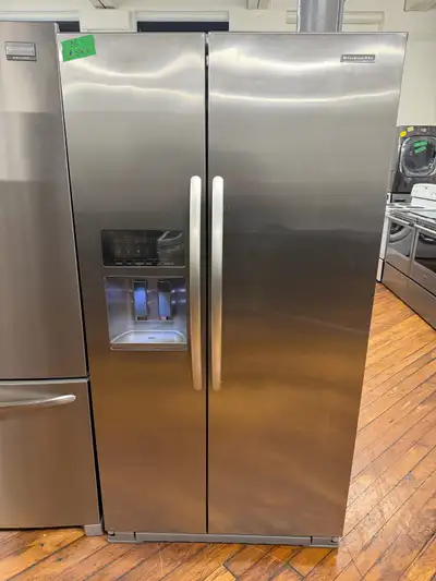  kitchenAid side-by-side fridge freezer, View more