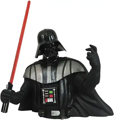 Select Star Wars Darth Vader Bust Bank with Light Saber 10 pouce, View more