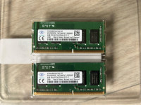 Nanya - 2x4GB PC4-3200 SO-DIMM Laptop memory modules.