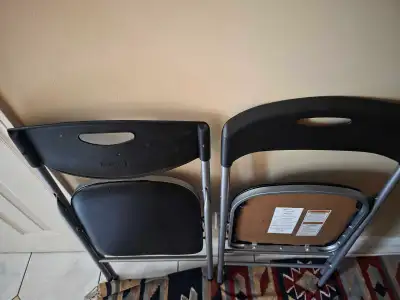 3 Folding Chairs + +2 lawn chairs + 1 folding table , View more