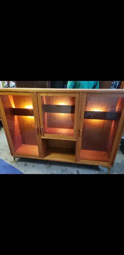 Mid-Century Modern Teak Display Cabinet, View more