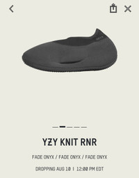 Yeezy Knit RnR size 12.5