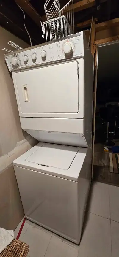 Whirlpool stackable washer and dryer , View more