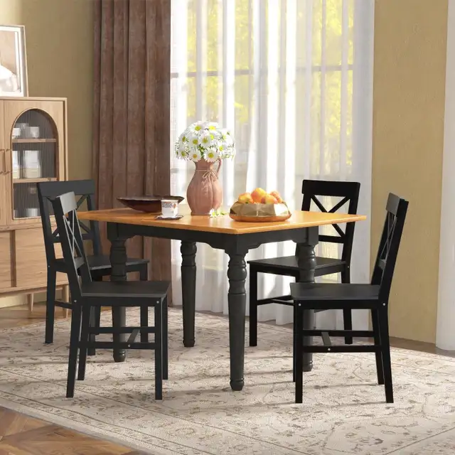 Wooden Dining Chair, Kitchen Chair with Cross Back in Chairs & Recliners in Markham / York Region - Image 6