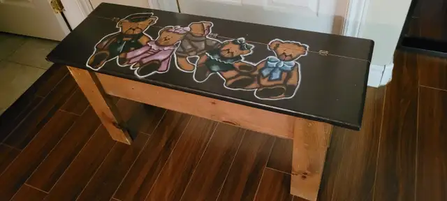 Beautiful Hand Painted Storage Bench, Solid Wood in Other in City of Halifax - Image 2